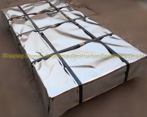 नालीदार PPGI स्टील / धातु / लोहे की छत शीट RAL रंग में