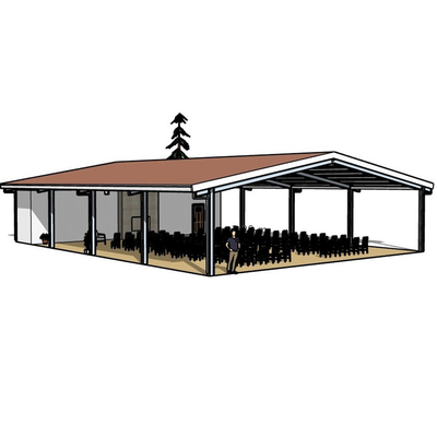 Warehouse Q345b Prefabricated Steel Buildings Bolt Connection