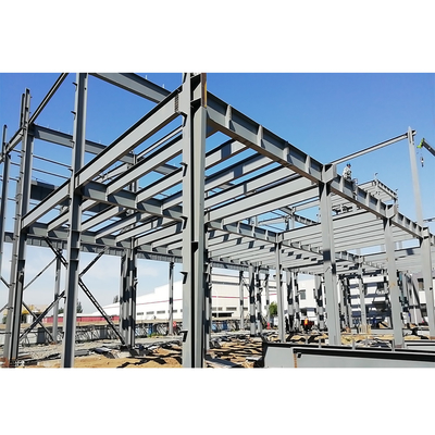 Prefab Industrial Diversified Workshop Steel Structure Construction Q235 / Q345 Modular