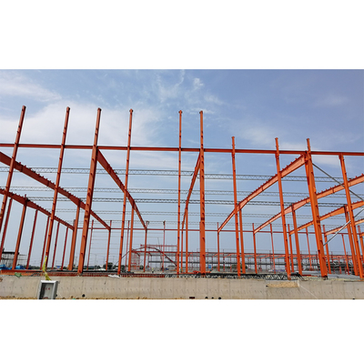 Prefab Industrial Diversified Workshop Steel Structure Construction Q235 / Q345 Modular